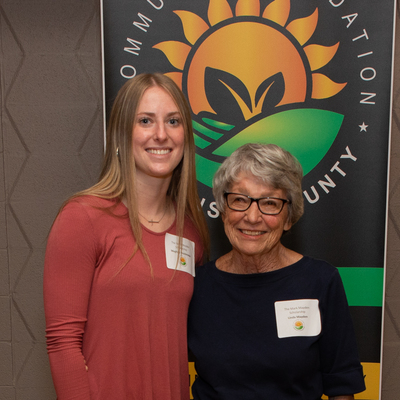 Linda Mayden with the Mark Mayden Scholarship recipient, Meghan Brockmeier